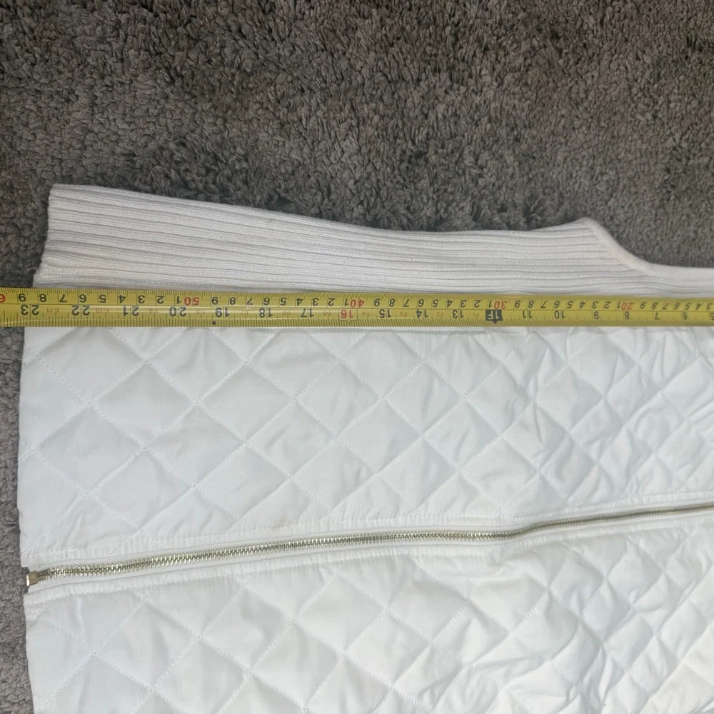 Jones New York Cream Quilted Vest - Picture 3 of 6